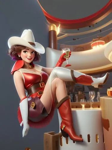 cowgirl,cowgirls,bombshells,hatbox,caitlyn,lady medic,candela,sheriff,seris,cowpoke,christmas woman,rockette,dioulasso,majorette,sfm,cowboy bone,christmas pin up girl,magicienne,pardner,retro christmas girl,Unique,3D,3D Character