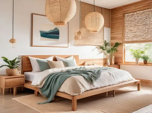 bamboo curtain,modern decor,headboards,contemporary decor,japanese-style room,scandinavian style,headboard,guest room,wooden pallets,daybed,modern room,bedroom,wooden planks,daybeds,bamboo frame,woodfill,danish furniture,airbnb icon,wooden sauna,wooden wall,Illustration,Japanese style,Japanese Style 19