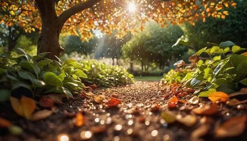 sunlight through leafs,autumn sunshine,autumn sun,tree lined path,light of autumn,autumn light,Photography,General,Cinematic