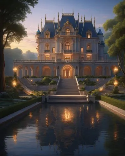 fairy tale castle,chateau,ritzau,dreamhouse,fairytale castle,mansion,Conceptual Art,Fantasy,Fantasy 28