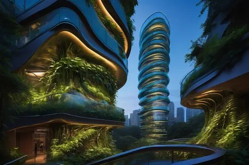 futuristic landscape,futuristic architecture,biospheres,arcology,ecotopia,futuristic art museum,biopiracy,sky space concept,futuristic,treehouses,biopolis,habitats,ecovillages,cardassia,hypermodern,atriums,biophilia,sikka,terraformed,areopolis,Illustration,American Style,American Style 01