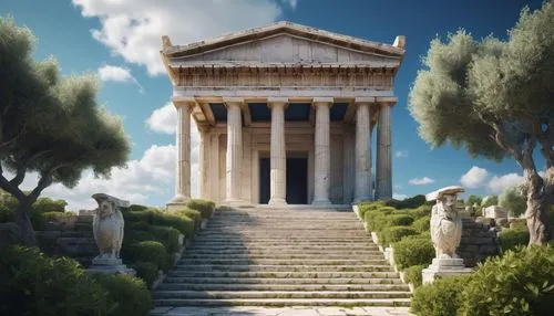 greek temple,temple of diana,erechtheion,artemis temple,house with caryatids,roman temple,amphipolis,zappeion,metapontum,caesonia,panagora,temple of hercules,messene,asclepius,delphi,parthenos,celsus,the parthenon,acropolis,doric columns,Conceptual Art,Fantasy,Fantasy 11