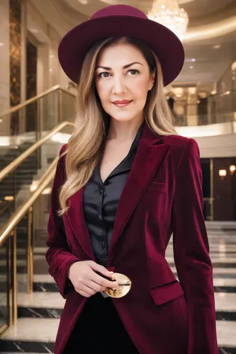 woman in menswear,concierge,business woman,businesswoman,the hat-female,social,the hat of the woman,leather hat,bussiness woman,menswear for women,red coat,trilby,female doctor,women fashion,bowler hat,estate agent,real estate agent,hat womens filcowy,women's hat,jordanian