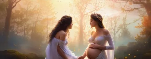 Beautiful pregnancy young womaan ,adam and eve,fantasy picture,secret garden of venus,garden of eden,celtic woman,love in the mist,fairies aloft,the night of kupala,romantic scene,forest background,tw