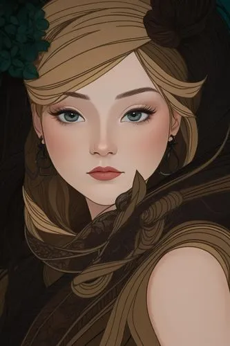  GHBL and  zy_moore influenced stylized portrait of a person , dark dirty blond hair ,eyes open,  They have a confident expression with slightly parted lips and a relaxed posture.  The overall composi