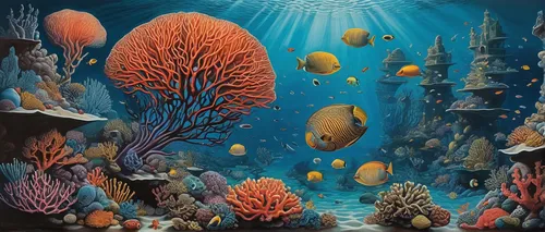 coral reef,underwater landscape,underwater background,coral fish,coral reefs,aquarium,deep coral,under the sea,aquarium decor,coral guardian,under sea,coral,ocean floor,coral reef fish,corals,feather coral,soft corals,ocean underwater,school of fish,underwater oasis,Illustration,Realistic Fantasy,Realistic Fantasy 40