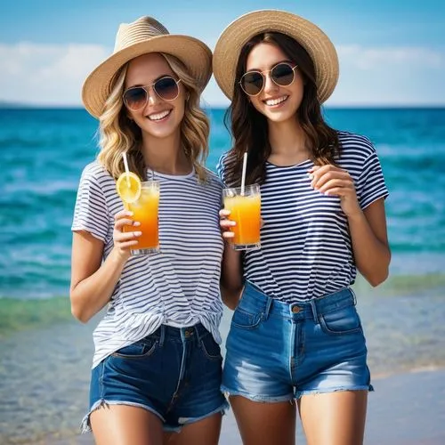 coconut drinks,fresh orange juice,straw hats,sun hats,orange drink,malibu rum,aguas frescas,summer items,coconut drink,orange bitters,coconuts on the beach,straw mates,beach background,papaya juice,bermuda shorts,citronella,smoothies,fruit cocktails,plastic straws,straw hat,Photography,General,Realistic