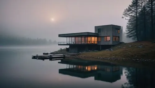 house with lake,house by the water,lago grey,forest house,house in the forest,the cabin in the mountains,house in mountains,boathouse,house in the mountains,foggy landscape,snohetta,dreamhouse,boat house,morning mist,seclusion,lonely house,forest lake,summer house,misty,summer cottage,Photography,General,Natural