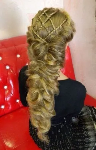 updo,back of head,hairstyle,hairstyler,bouffant,chignon,pin hair,oriental longhair,hairstylist,gypsy hair,traditional bow,french braid,hair,hair clip,british semi-longhair,hair shear,back view,salon,blonde woman,cg