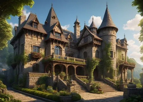 fairy tale castle,fairytale castle,bethlen castle,castle of the corvin,riftwar,maplecroft,castlelike,knight's castle,castel,chateau,arenanet,witch's house,castelul peles,fairy tale,sylvania,fairy tale castle sigmaringen,chastelain,forest house,bonnycastle,citadels,Conceptual Art,Daily,Daily 23