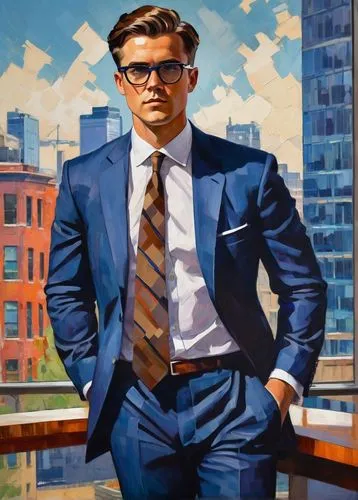 steranko,jasinski,businessman,effron,bomer,men's suit,black businessman,salaryman,ceo,yiannopoulos,wallstreet,lapo,navy suit,stock broker,efron,banker,kutcher,oil painting on canvas,pachter,ferrazzi,Conceptual Art,Oil color,Oil Color 25