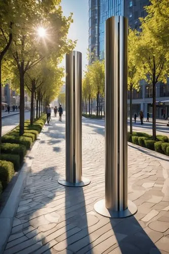 9 11 memorial,light posts,steel sculpture,bollards,holocaust memorial,stanchions,marunouchi,songdo,pedestals,heatherwick,ornamental dividers,public art,paving slabs,sculpture park,1 wtc,stanchion,korean veterans memorial,monoliths,corten steel,pillars,Conceptual Art,Sci-Fi,Sci-Fi 24