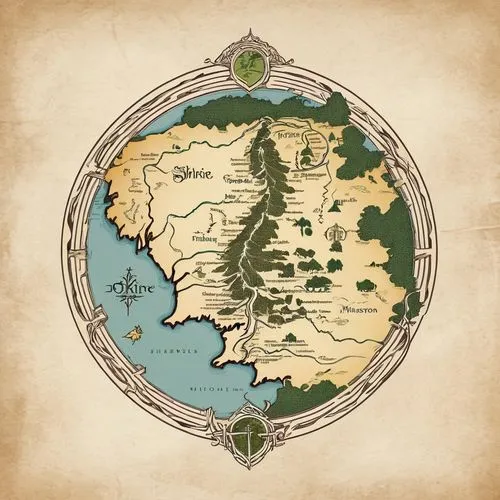 beleriand,westeros,erebor,seregil,valinor,esperion,silmarillion,gondolin,glorantha,old world map,riftwar,ithilien,noldor,planisphere,rohirrim,pelennor,thingol,tolkien,dorne,tartessian,Unique,Design,Logo Design