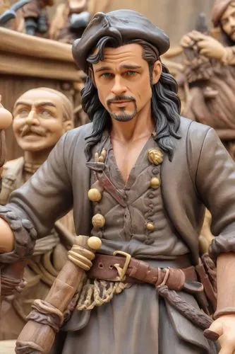 alatriste,vikramaditya,barbossa,ardeth,aramis,sandokan,Digital Art,Clay