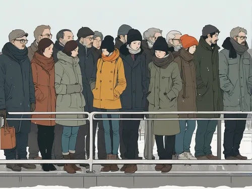 vector people,crowd of people,group of people,queue,crowded,crowds,audience,crowd,bottleneck,social distance,bystander,seven citizens of the country,commuting,peoples,winter clothing,human chain,social distancing,onlookers,people characters,people,Illustration,Vector,Vector 10