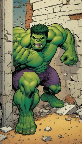 cleanup,avenger hulk hero,hulk,incredible hulk,patrol,aaa,wall,marvel comics,lopushok,ban,comicbook,angry man,destroy,fighting stance,ork,ogre,angry,minion hulk,comic books,marvels,Illustration,Children,Children 02