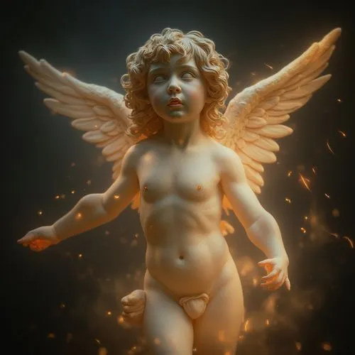 angel figure,cherubim,baroque angel,putto,fire angel,angel,Photography,Artistic Photography,Artistic Photography 01