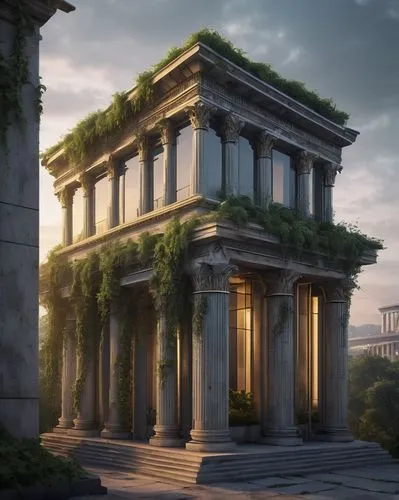 greek temple,artemis temple,house with caryatids,neoclassicist,temple of diana,neoclassical,panagora,walhalla,egyptian temple,neoclassic,marble palace,doric columns,roman temple,ancient house,palladian,mausoleum ruins,neoclassicism,ancient city,jardiniere,pillars,Photography,Black and white photography,Black and White Photography 03