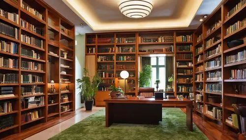 Modern architecture, urban planning, terminology dictionary, reference book, open book, wooden desk, leather chair, dim lighting, warm atmosphere, quiet library, floor-to-ceiling shelves, rows of book