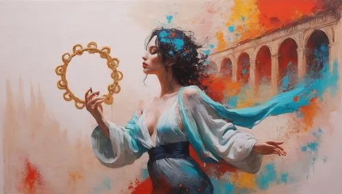 Passion Sexy Painting ,Naked Woman  Abstract Body Art Oil Painting,vettriano,celestina,promethea,sorrentino,transistor,italian painter,domergue,conjuror,feustel,girl with a wheel,meticulous painting,o