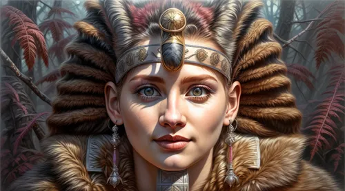 princess leia,fantasy portrait,cleopatra,queen cage,fantasy art,headdress,lokportrait,celtic queen,darth talon,tribal chief,pocahontas,shamanic,warrior woman,imperial crown,emperor,the enchantress,jaya,priestess,fantasy woman,female warrior