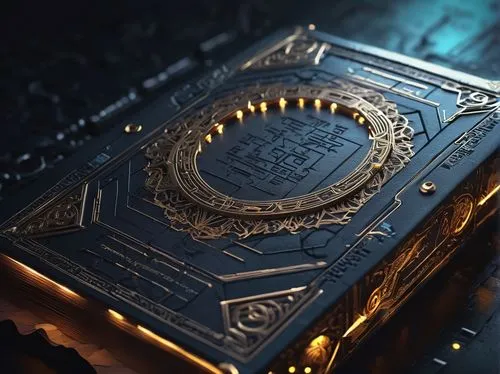 magic grimoire,prayer book,magic book,card box,treasure chest,hymn book,scrape book,shield,graphic card,3d model,3d render,scales of justice,spiral book,dark blue and gold,quran,cinema 4d,base plate,material test,book antique,3d rendered,Illustration,Black and White,Black and White 32