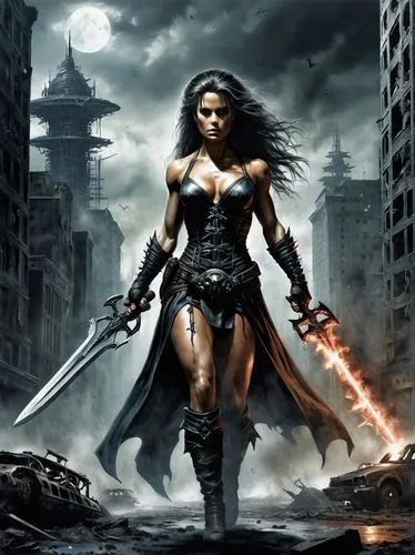 female warrior,warrior woman,yavana,wonder woman city,swordswoman,themyscira,wonderwoman,auditore,hard woman,heroic fantasy,strong woman,blackfire,wonder woman,firewind,helsing,strong women,woman strong,fantasy woman,unarmoured,sandahl,Conceptual Art,Fantasy,Fantasy 33