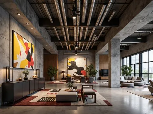 loft,contemporary decor,modern decor,concrete ceiling,interior modern design,lofts,penthouses,minotti,modern office,interior decor,interior design,luxury home interior,mid century modern,interior decoration,home interior,modern kitchen interior,sky apartment,modern room,offices,contemporary