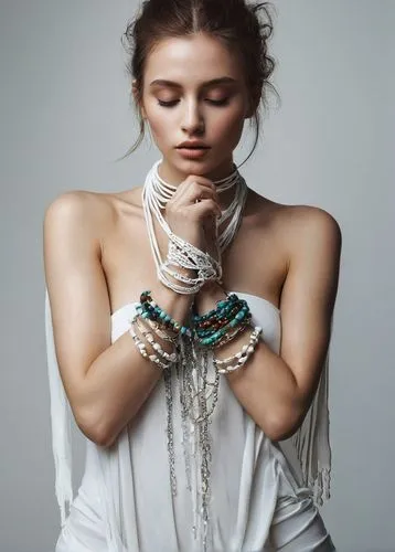 armlets,jewelry,jewellry,harnessed,jewellery,halsband,white silk,adornment,bracelets,necklace,jeweller,bracelet jewelry,adornments,adorned,armlet,bridal jewelry,yevgenia,armband,evgenia,feather jewelry,Photography,Documentary Photography,Documentary Photography 30