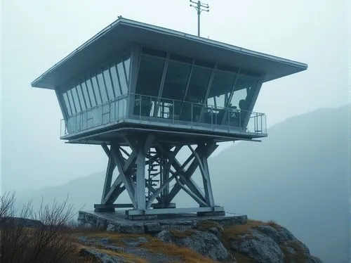 lookout tower,lifeguard tower,observation tower,fire tower,watch tower,stilt house,watchtower,the observation deck,monte rosa hut,pilchuck,alpine hut,observation deck,watchtowers,mountain hut,mountain station,guardhouse,brocken station,view point,seelturm,schilthorn,Photography,General,Realistic