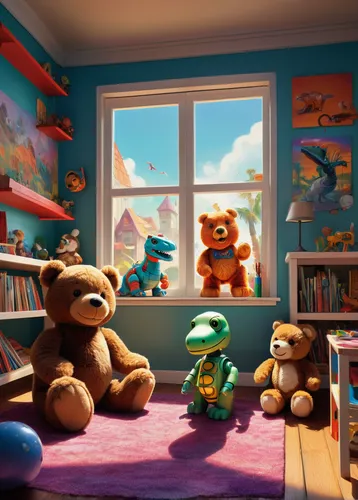 kids room,children's room,boy's room picture,playing room,baby room,children's bedroom,children's interior,kids illustration,the little girl's room,children's background,stuffed animals,plush toys,great room,game room,nursery,room newborn,stuffed toys,cuddly toys,classroom,room,Conceptual Art,Oil color,Oil Color 04