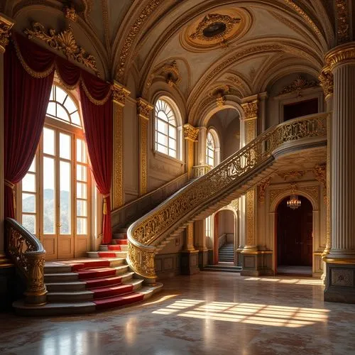 hermitage,europe palace,royal interior,staircase,neoclassical,burgtheater,moritzburg palace,ornate room,entrance hall,outside staircase,versailles,peterhof palace,grandeur,baroque,rudolfinum,cochere,mikhailovsky,habsburgs,the royal palace,foyer,Photography,General,Realistic