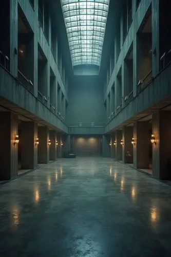 deakins,empty hall,alchemax,lexcorp,factory hall,empty interior