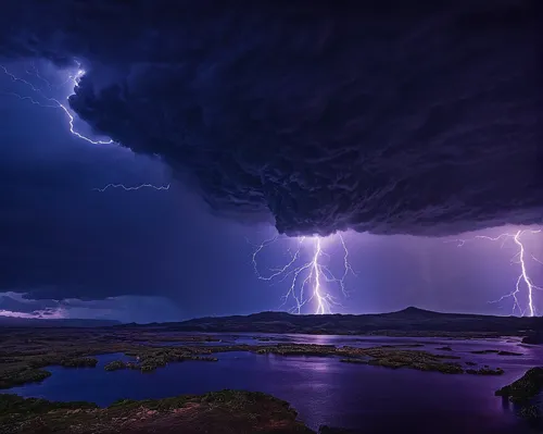 a thunderstorm cell,lightning storm,thunderstorm,thunderheads,thunderclouds,calbuco volcano,nature's wrath,natural phenomenon,thunderhead,monsoon,lightning strike,mono lake,thundercloud,norway island,storm clouds,lightning,landscape photography,lightening,amazing nature,norway coast,Conceptual Art,Fantasy,Fantasy 16