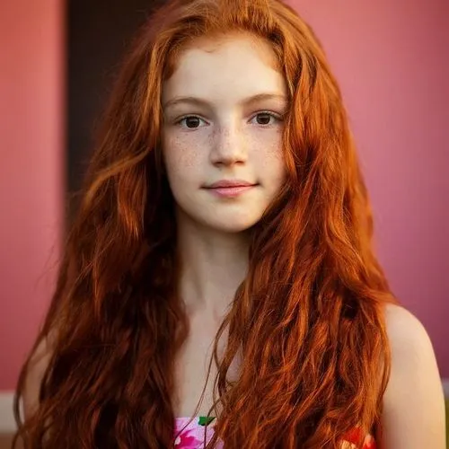 a close up of a person with long hair,redhair,redheads,redhead doll,red hair,madelaine,seelie