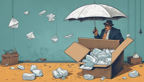 mail flood,expenses management,paper umbrella,book illustration,risk management,background vector,paper background,think outside the box,windfall,stock market collapse,money rain,waste collector,crypto mining,lean startup,carton,email marketing,game illustration,wire transfer,growth hacking,carton man,Conceptual Art,Daily,Daily 02