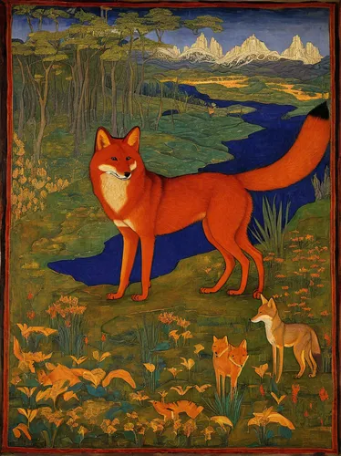 A Dhole New World,garden-fox tail,hunting scene,a fox,swift fox,fox hunting,vulpes vulpes,kitsune,fox,foxes,new guinea singing dog,redfox,inari,red fox,chamois with young animals,fox and hare,child fo