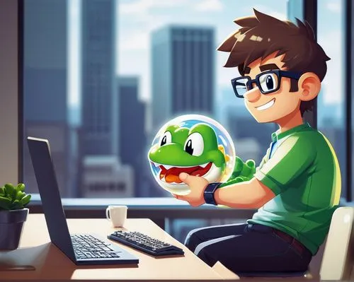 frog background,green living,animator,maplestory,game illustration,kids illustration,resprout,lucky bamboo,desk top,computability,work at home,mascotech,blur office background,sprout,work from home,terrarium,frog man,illustrator,litoria,houseleek,Unique,Pixel,Pixel 02