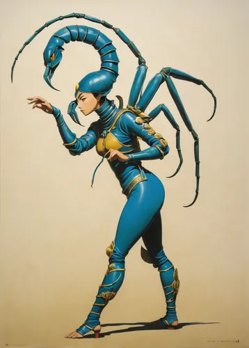 blue snake,scorpion,blue enchantress,ophiuchus,scorpio,kokopelli,cobra,blue-winged wasteland insect,horoscope libra,mantis,zodiac sign libra,blue demon,blue devils shrimp,noodle image,jester,majorette (dancer),the zodiac sign pisces,symetra,centipede,zodiac sign gemini,Illustration,Japanese style,Japanese Style 14