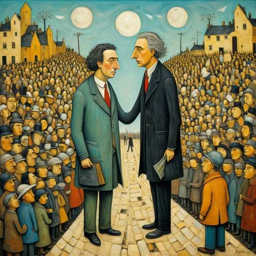 buzhinsky,zinn,two people,jasinski,savitsky,unification,Art,Artistic Painting,Artistic Painting 49