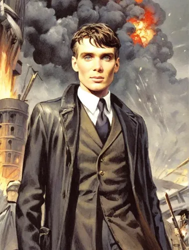 warsaw uprising,sci fiction illustration,newt,holmes,mi6,italian poster,film poster,atatürk,stalingrad,ten,nikola,overcoat,the doctor,frock coat,james bond,background image,spy,smouldering torches,george russell,chimney sweeper