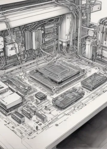 cutaways,cutaway,wireframe,wireframe graphics,frame drawing,steamboy,schematics,blueprints,unbuilt,typesetting,blueprint,sketchup,penciling,linotype,shipbuilding,game drawing,engine compartment,motherboard,draughtsman,autodesk,Illustration,Paper based,Paper Based 30