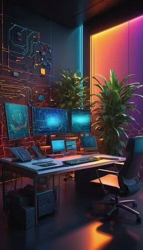 computer room,working space,blur office background,cyberscene,modern office,workspaces,workstations,computer workstation,3d render,desk,3d background,spaceship interior,computerized,game room,study room,work space,synth,creative office,the server room,control center,Conceptual Art,Daily,Daily 01