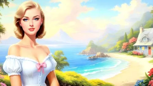 cartoon video game background,the sea maid,landscape background,background image,candy island girl,youtube background