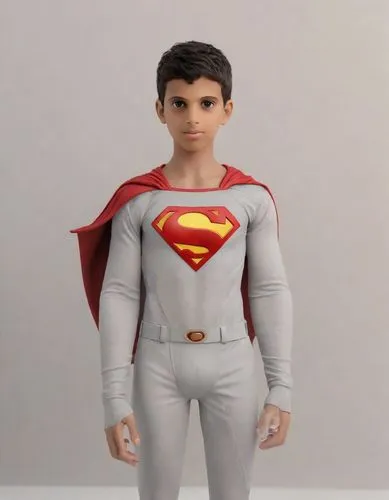 فتى السوبرمان  ,a  in blue and red sweatshirt and slacks,supermarionation,superboy,super man,actionfigure,collectible action figures,supersemar,Photography,Realistic