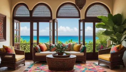 palmilla,cabana,paradisus,mustique,cabarete,palmbeach,zanzibar,barbados,amanresorts,tulum,diani,cabanas,window with sea view,alcove,jamaica,plantation shutters,punta cana,kaanapali,las olas suites,window with shutters,Illustration,Paper based,Paper Based 27