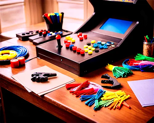 worktable,workbench,art tools,work table,kids cash register,manipulatives,writing accessories,colouring,model making,colorists,miniaturizing,toolbox,plasticine,a drawer,vintage toys,tinkertoys,workstation,wacom,colourings,tabletop photography,Unique,Pixel,Pixel 04