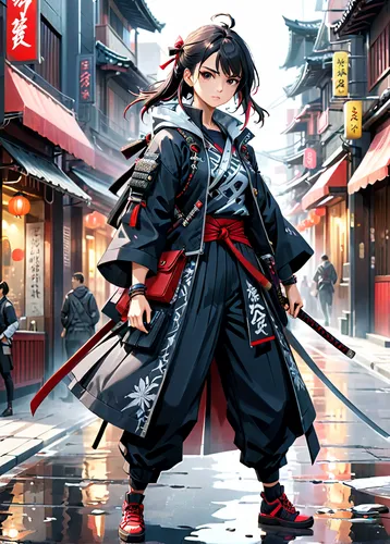 samurai,samurai fighter,katana,martial arts uniform,kenjutsu,sensoji,anime japanese clothing,samurai sword,senso-ji,swordswoman,mukimono,swordsman,wuchang,sensei,mulan,nikko,shinobi,hijiki,japanese martial arts,mapo doufu,Anime,Anime,General