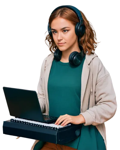 girl at the computer,naturallyspeaking,programadora,transcriber,online course,online courses,telephone operator,djn,shoutcast,music background,correspondence courses,dj,blur office background,girl studying,transcribers,voicestream,musik,disk jockey,wireless headset,sennheiser,Illustration,Retro,Retro 09