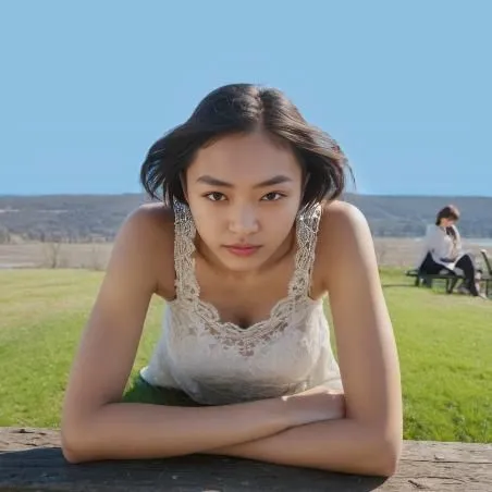 mari makinami,shirakami-sanchi,girl sitting,japanese woman,asian woman,girl lying on the grass,mamiya,girl in a long,worried girl,meditating,japanese idol,woman sitting,girl in a historic way,girl with cereal bowl,asian girl,asian,girl on the dune,vintage asian,portrait of a girl,the girl's face,Female,Central Asians,Bob Haircut,Teenager,XXS,Sleepy,Lace Dress,Outdoor,Park